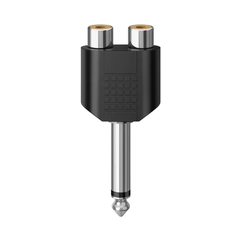Adaptador de plug 6,3 mm a 2 jacks RCA, monoaural Steren 251-100