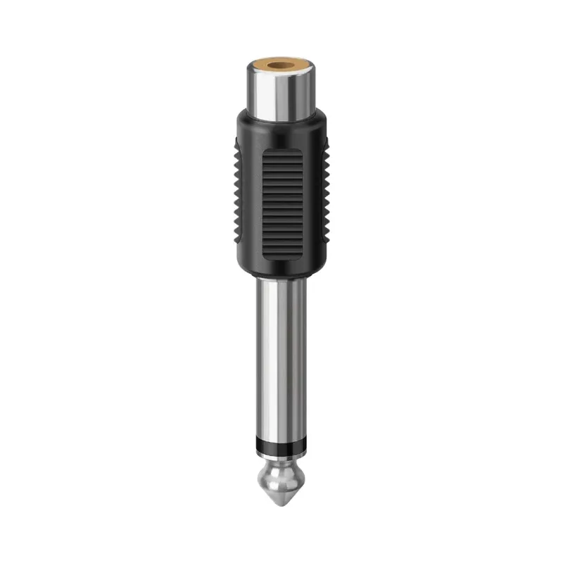 Adaptador de plug 6,3 mm a jack RCA, monoaural Steren 251-120
