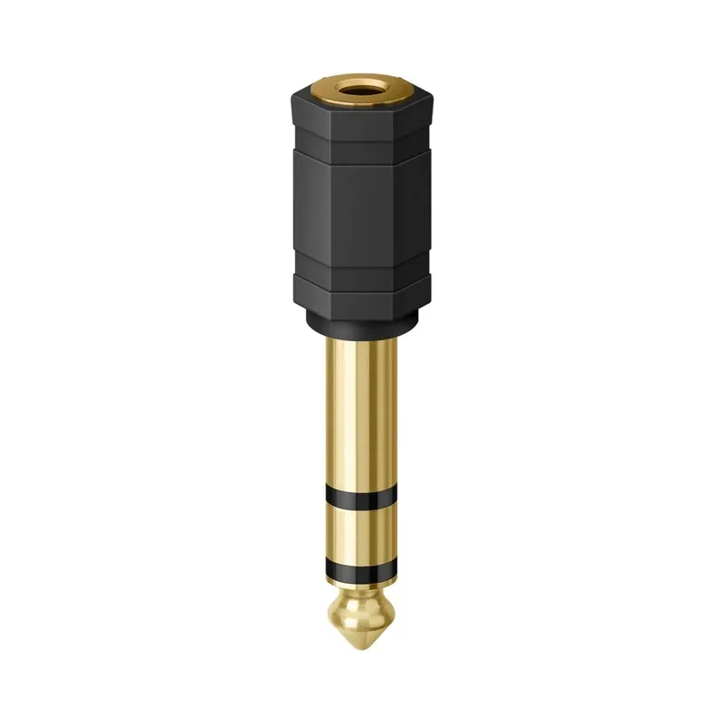 Adaptador elite de jack 3,5 mm a plug 6,3 mm, estéreo Steren 252-160