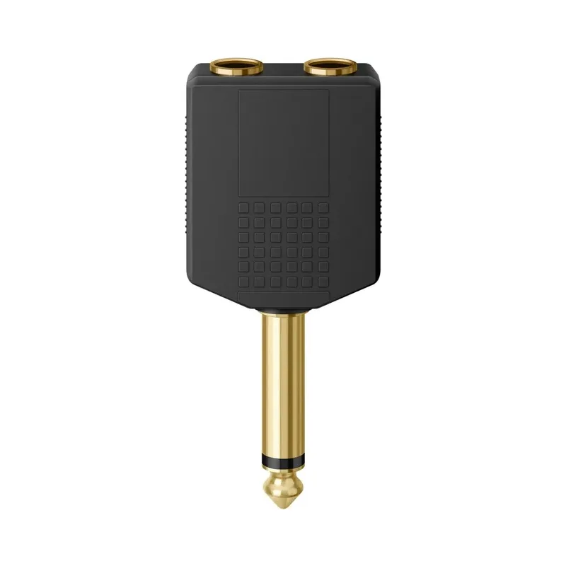 Adaptador elite de plug 6,3 mm a 2 jacks 6,3 mm, monoaural Steren 252-180
