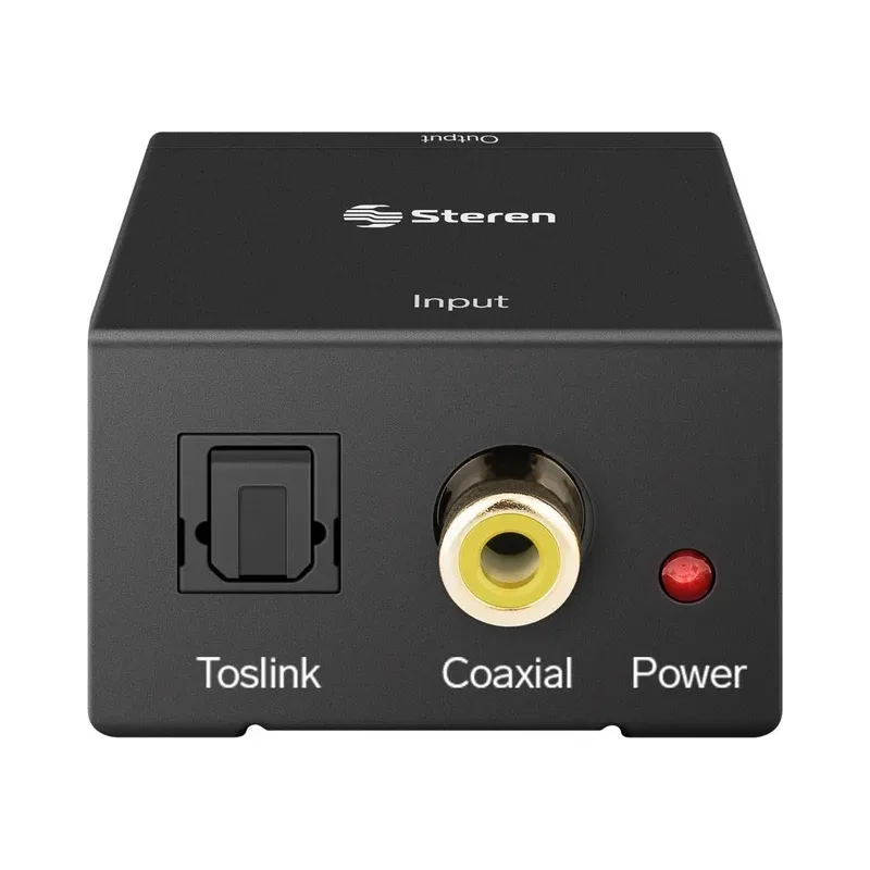 Convertidor de audio digital a analógico (óptico digital / coaxial digital a RCA) Steren 252-900