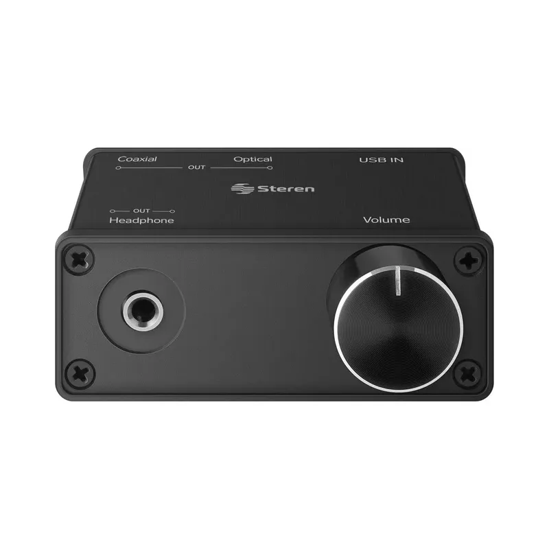 Convertidor de audio digital (USB) a analógico/digital (AUX, Coaxial o Toslink) Steren 252-902
