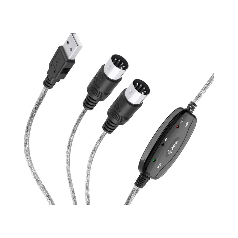 Adaptador MIDI a USB Steren USB-MIDI