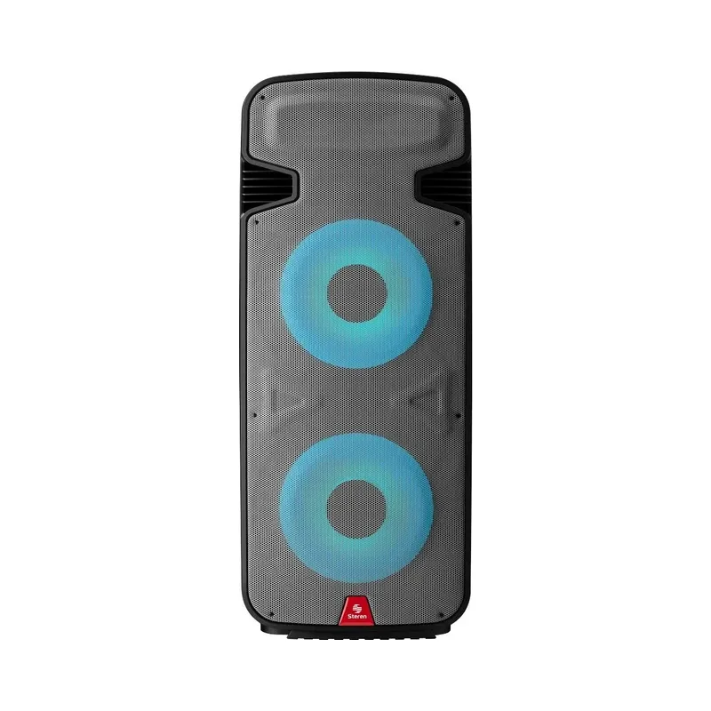 Parlante doble de 15" 6,000 W PMPO profesional Bluetooth* con luz LED Steren BAF-2015BT