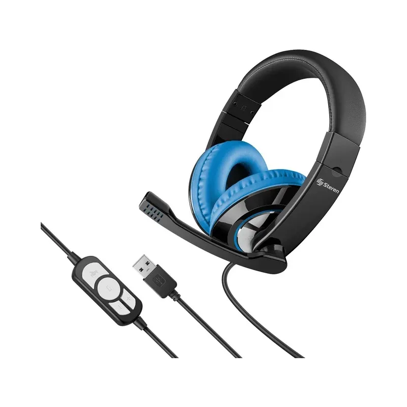 Audífonos multimedia USB ultraconfort Steren AUD-536