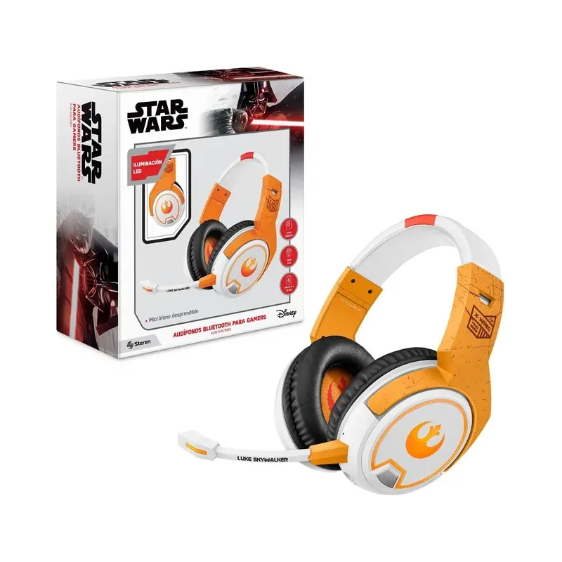 Audífonos Bluetooth* / 3,5 mm para Gamers Star Wars™ Steren AUD-570/SW
