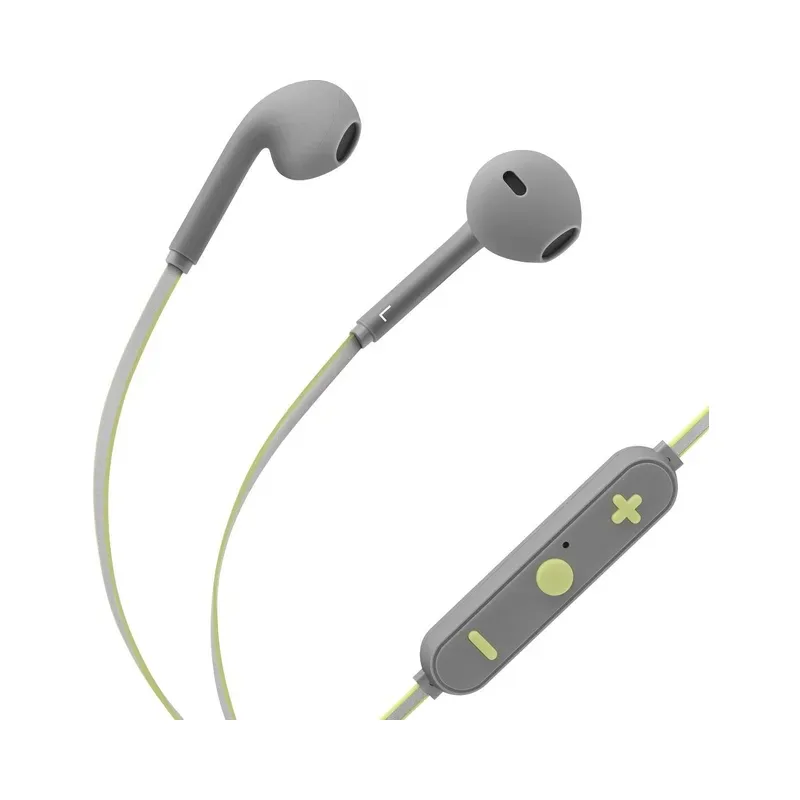 Audífonos Bluetooth* con cable reflejante y auriculares rubber Steren AUD-7000