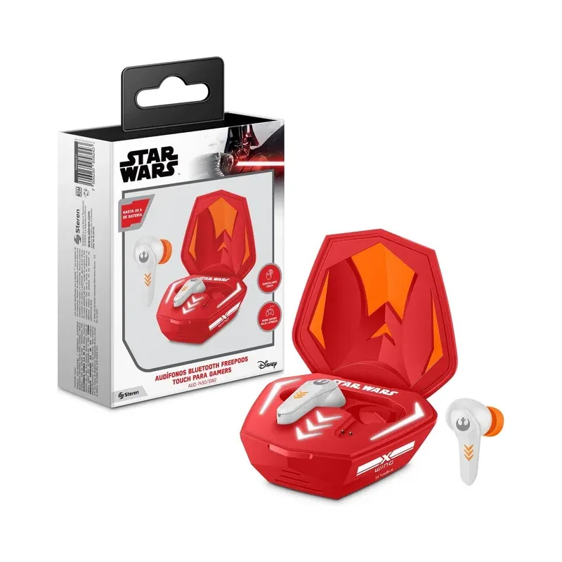 Audífonos Bluetooth* FreePods Touch True Wireless para Gamers Star Wars„¢ Steren AUD-7450/SW