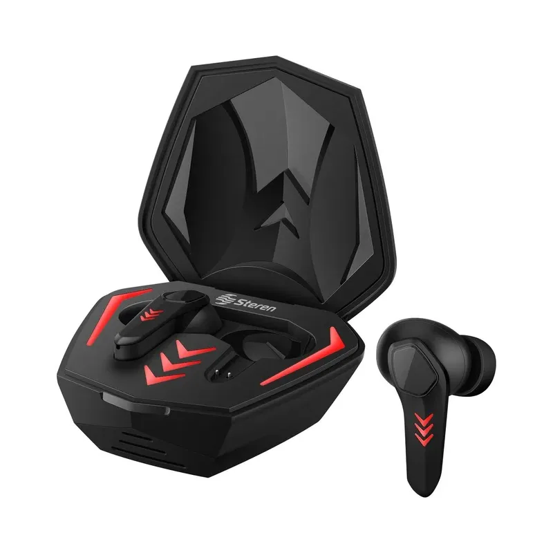 Audífonos Bluetooth* FreePods Touch True Wireless para Gamers, negros Steren AUD-7450NE