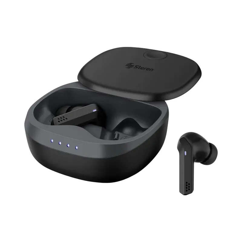Audífonos Bluetooth* Touch True Wireless con Enviromental Noise Cancelling Steren AUD-7800
