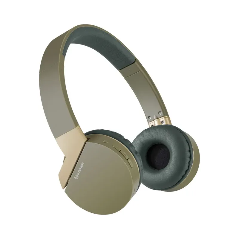 Audífonos Bluetooth* con batería de hasta 12 h y reproductor MP3 Steren AUD-799