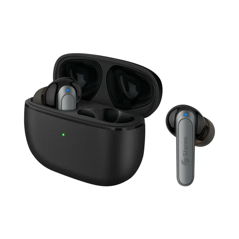 Audífonos Bluetooth* AEON 600 Hi-Res FreePods TWS con ANC / ENC por IA y control por app Steren AUD-AE-600NE