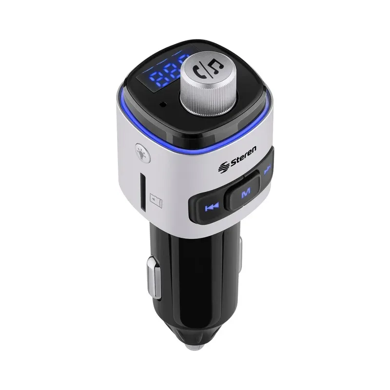 Transmisor FM Bluetooth con Turbo Charge y reproductor MP3 Steren FMT-868