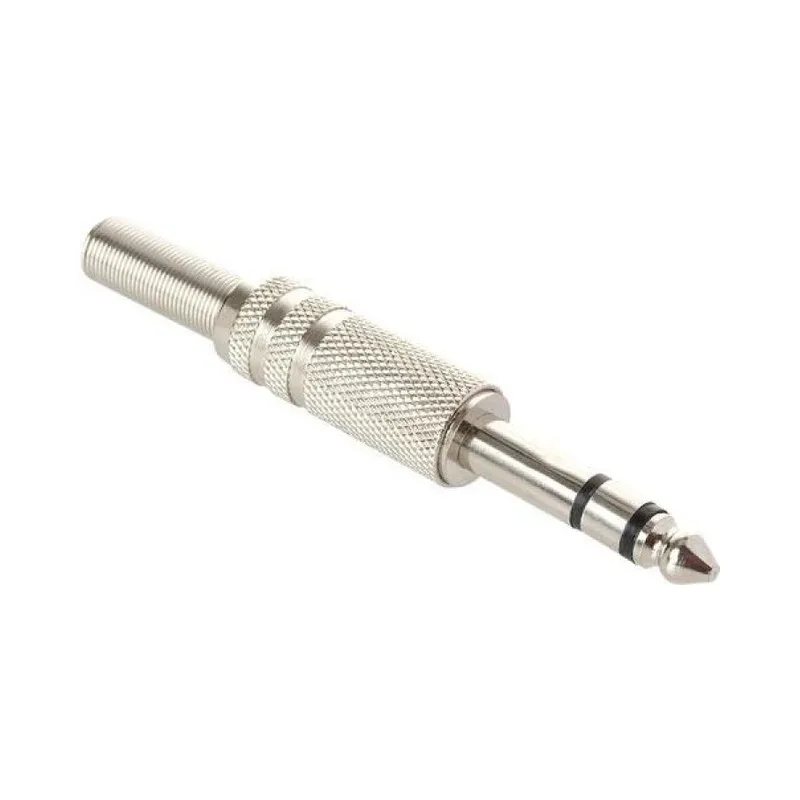 Plug 6,3 mm estéreo, metálico Steren 250-115