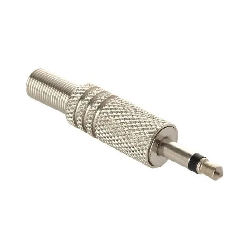 Plug 3,5 mm monoaural, metálico Steren 250-145