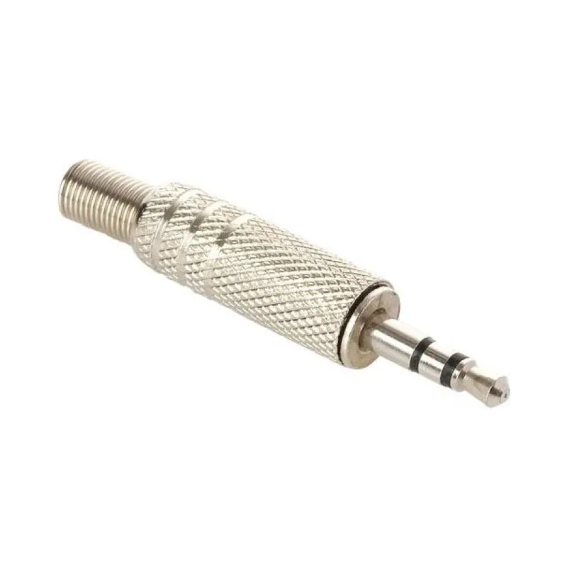 Plug 3,5 mm estéreo, metálico Steren 250-150