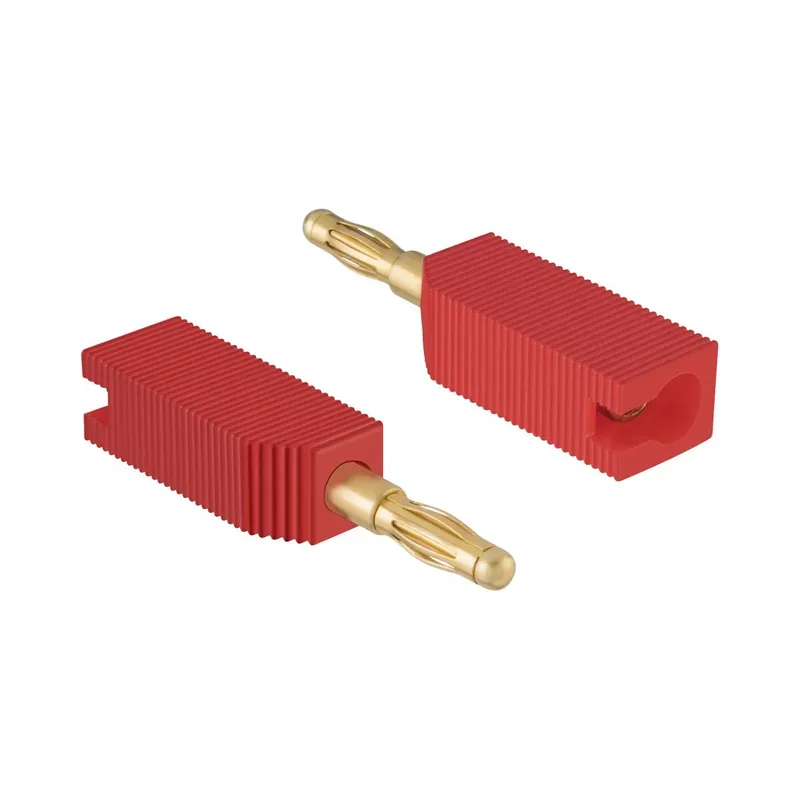 Plug banana apilable, rojo Steren 250-215R