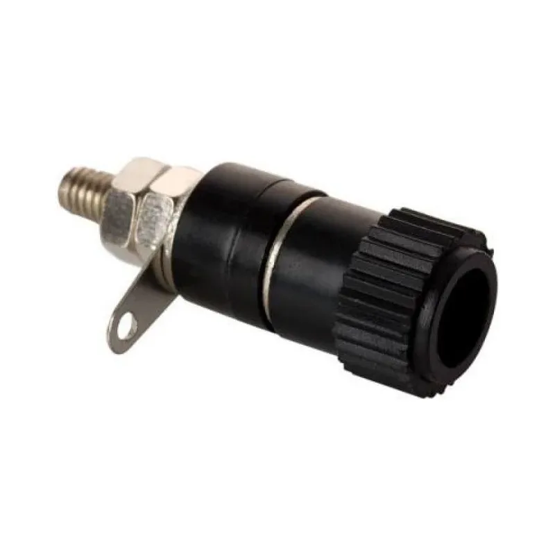 Jack banana/atronillable para chasis, negro Steren 250-572N