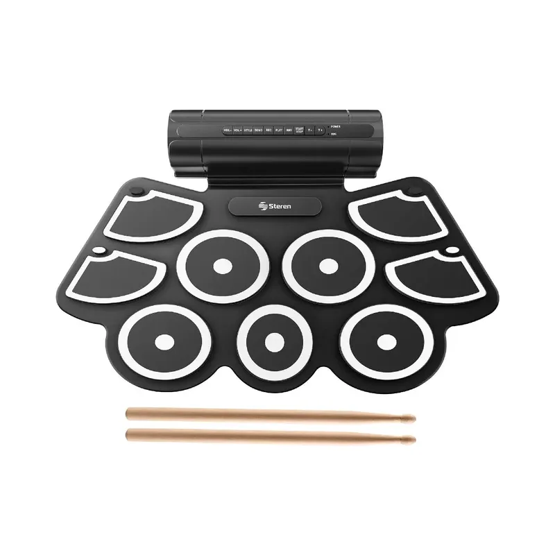 Batería electrónica con parlantes integradas Steren DRUM-1000