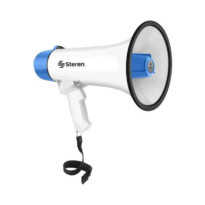 Megáfono de 25 W con grabador de voz y batería recargable Steren MG-255
