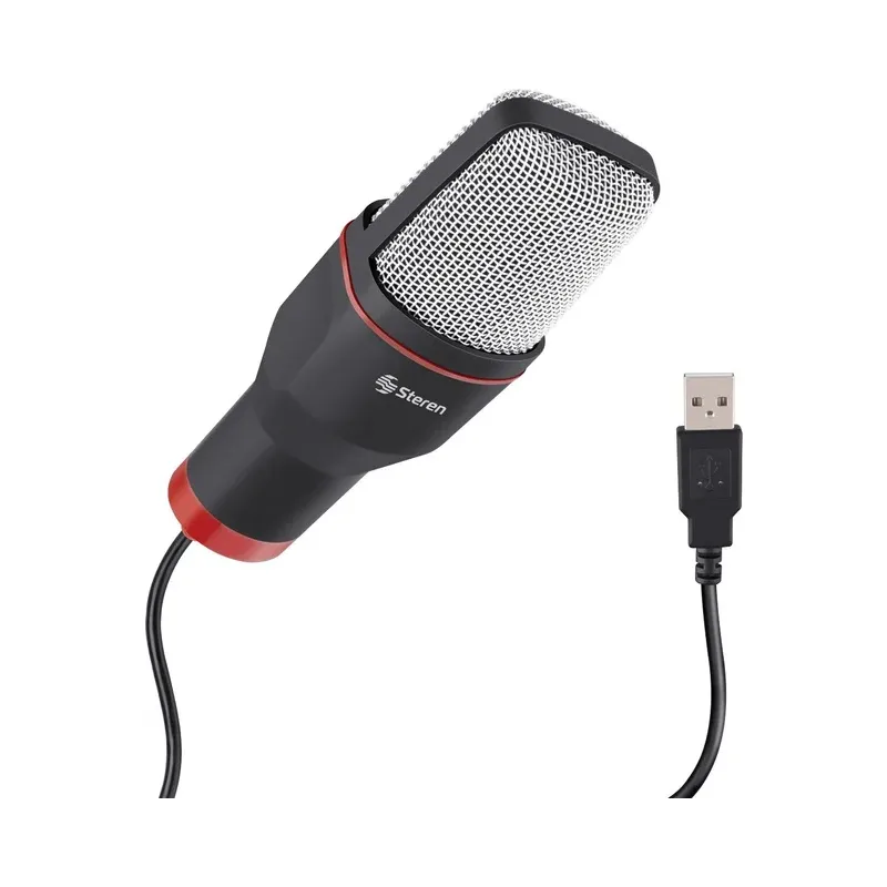 Micrófono USB de Condensadorpara PC Steren MIC-550