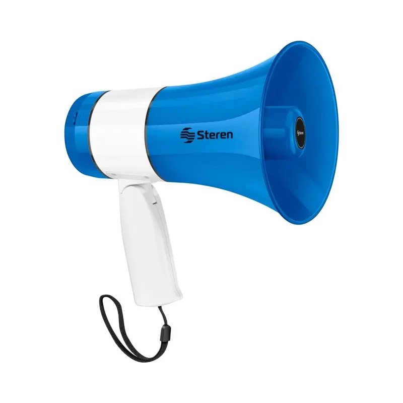 Mini megáfono de 20 W con grabador de voz, batería recargable, Bluetooth* y reproductor MP3 Steren MG-245