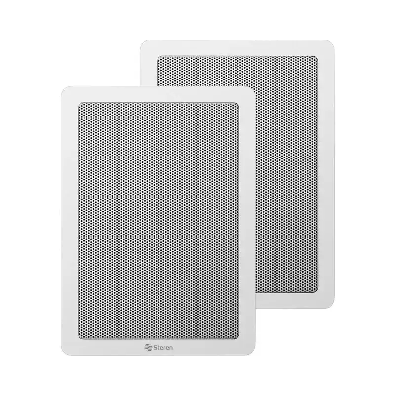 Juego de 2 parlantes de 2 vías 240 W PMPO c/u con crossover, para plafón Steren SPK-625