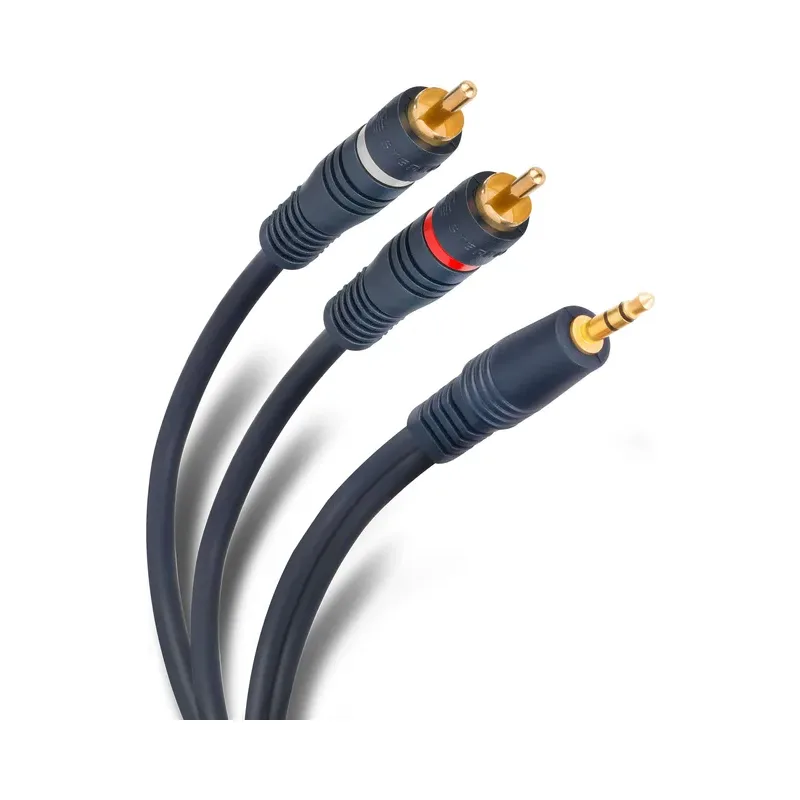 Cable plug 3,5 mm a 2 plug RCA de 3,6 m Steren 254-050