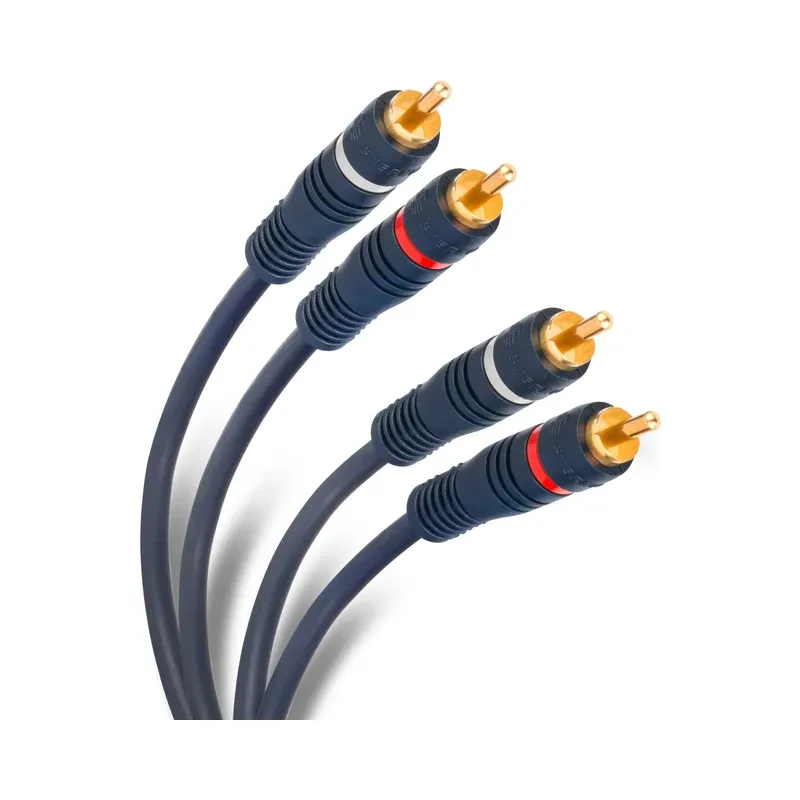 Cable RCA 2 plug a 2 plug de 1,8 m Steren 254-215