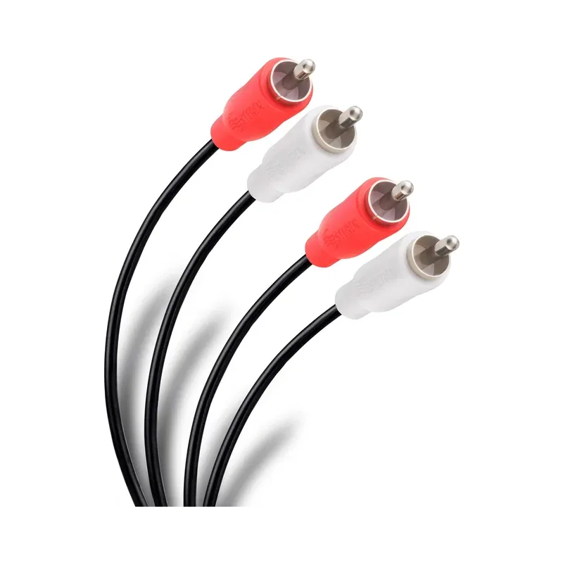 Cable RCA 2 plug a 2 plug de 1,8 m, ultradelgado Steren 255-125