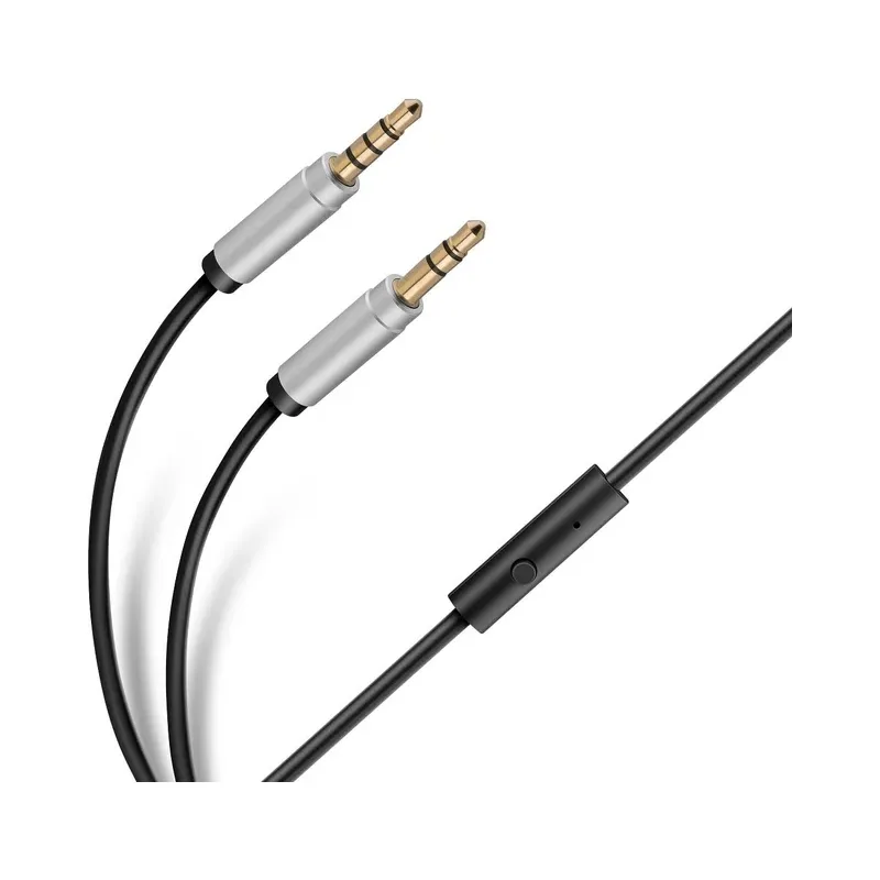 Cable auxiliar 3,5 mm con manos libres, de 1,2 m Steren 255-253