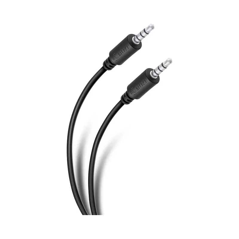 Cable auxiliar plug a plug 3,5 mm TRRS de 1,8 m Steren 255-255