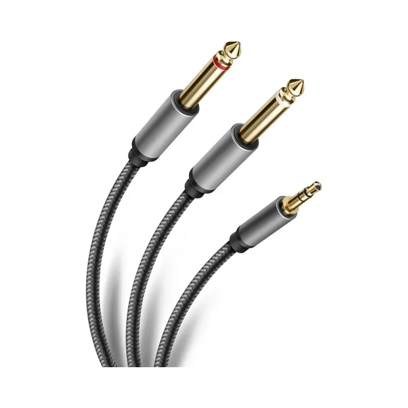 Cable plug 3,5 mm a dos plug 6,3 mm Steren 299-960