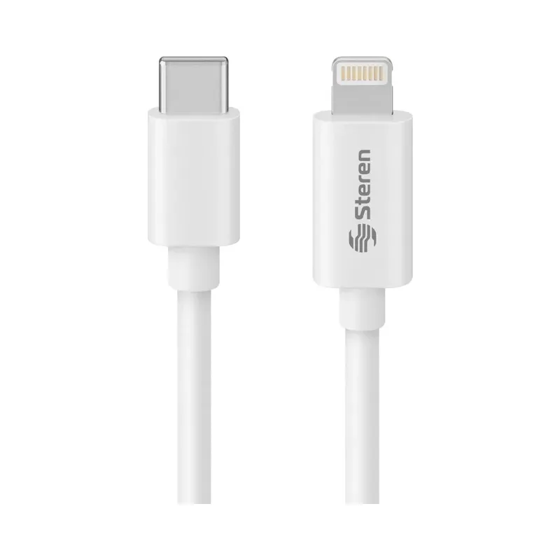 Cable USB C a Lightning de 1,8 m Steren POD-434