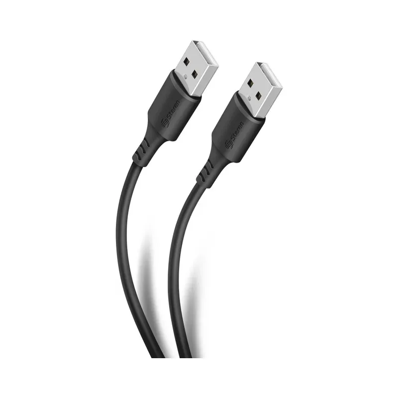 Cable USB a USB de 1,8 m con conectores niquelados. Steren USB-306