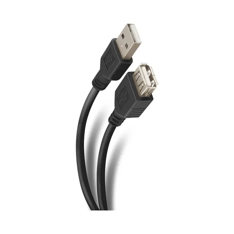 Extensión USB de 1,8 m con conectores niquelados. Steren USB-316