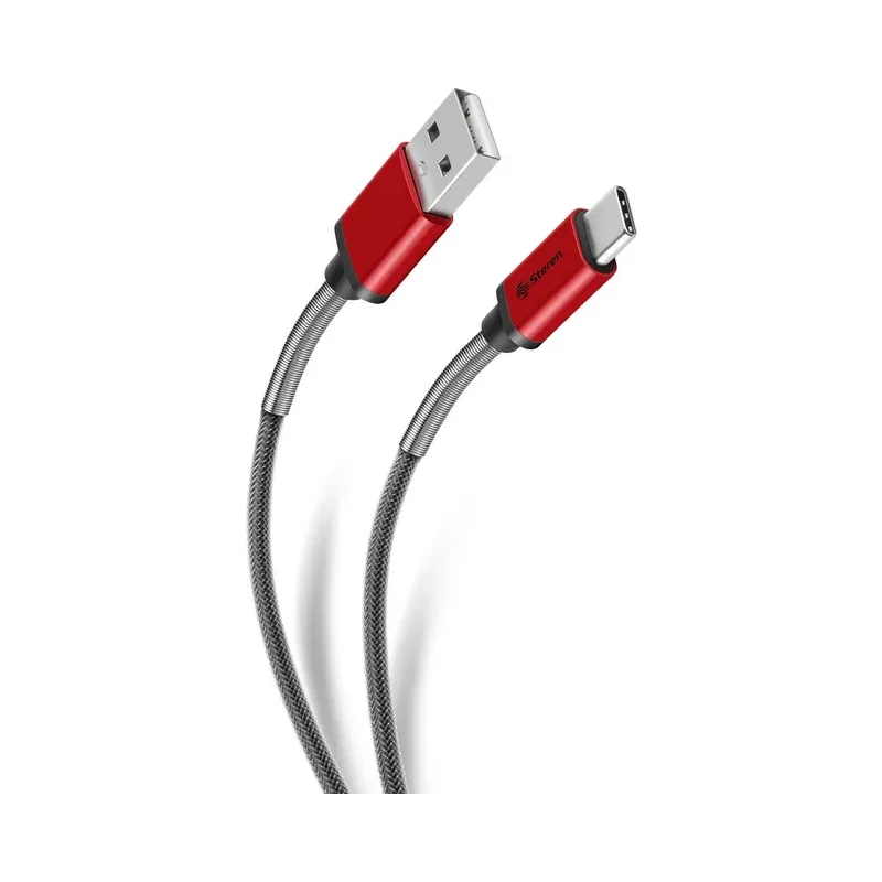 Cable USB A a USB C reforzado, de 1.2 m Steren USB-3955