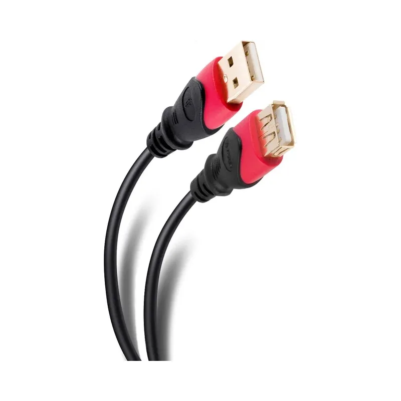 Extensión Elite USB de 3,6 m reforzada, con conectores dorados Steren USB-4935