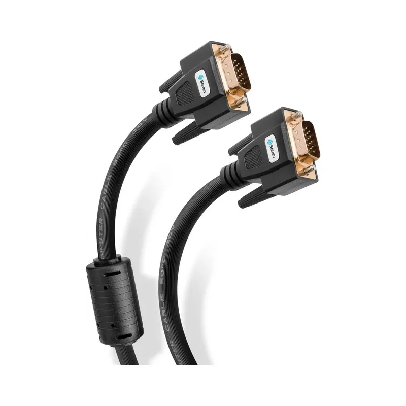 Cable VGA de 15 m reforzado y con filtros de ferrita Steren 507-075