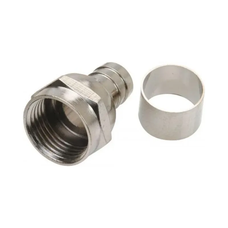Conector macho tipo "F" (campanita) para cable RG6 Steren 200-015