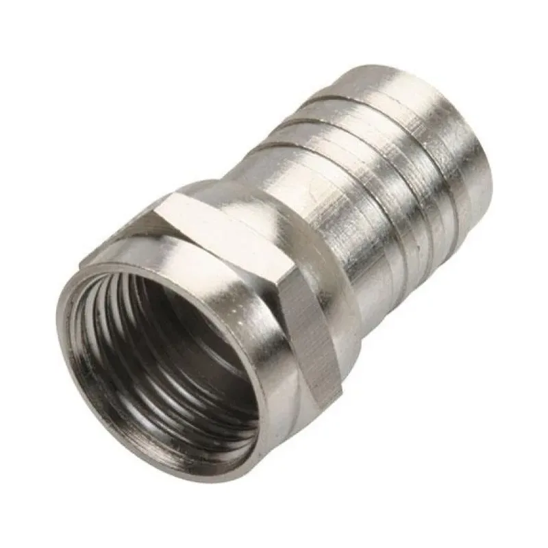 Conector macho tipo "F" para cable RG59, con anillo largo Steren 200-030