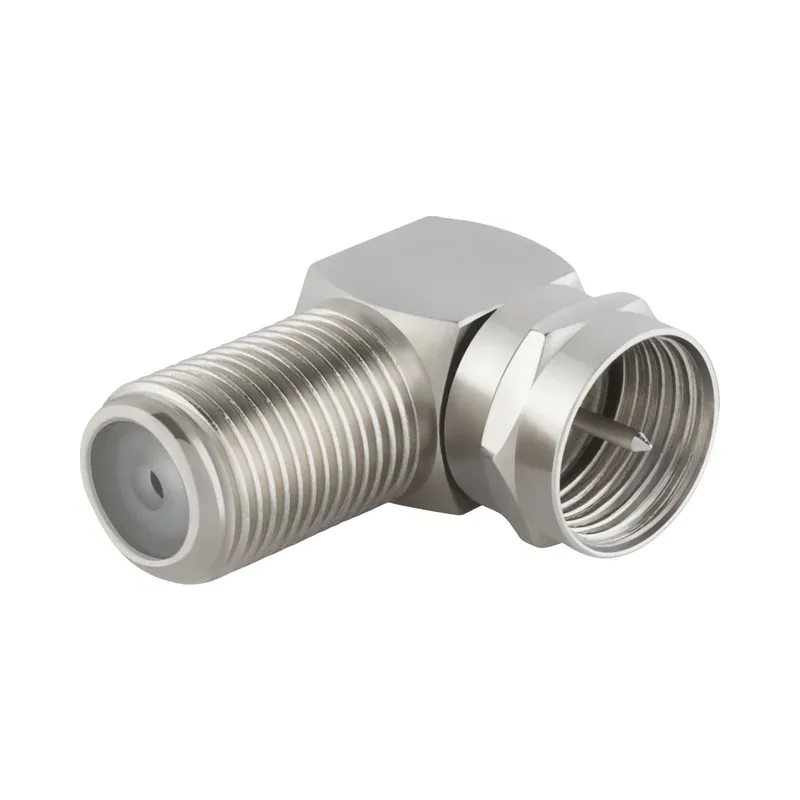 Adaptador en 90° tipo "F" jack a plug Steren 200-046