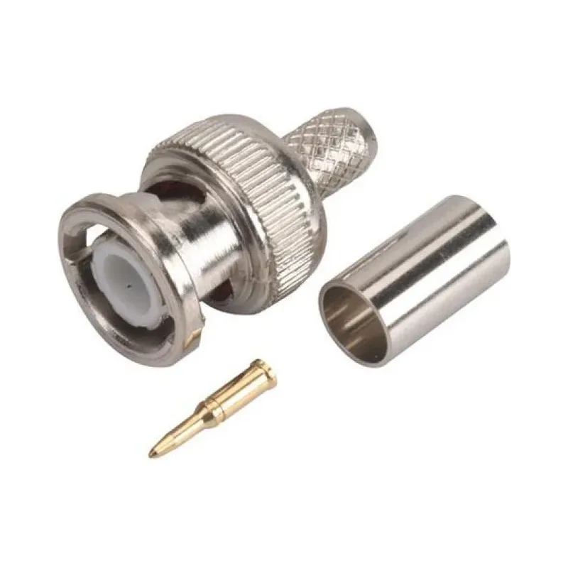 Conector macho tipo BNC de apretar, para cable RG59 Steren 200-143