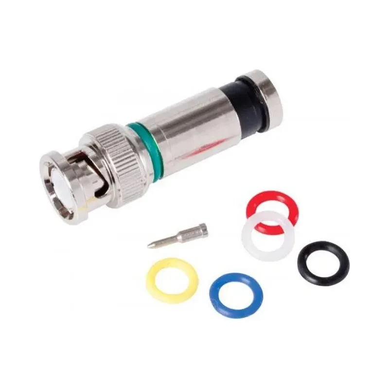 Conector macho BNC tipo PermaSeal-II para cable RG6 Steren 200-161
