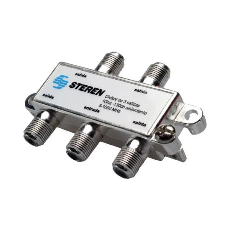 Splitter de 4 salidas a 75 Ohms, 1 GHz Steren 202-204