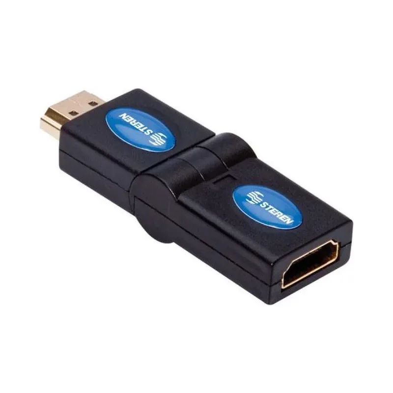 Adaptador HDMI giratorio, para instalar televisores, DVDs o blurays cerca de paredes y muebles. Steren 203-815