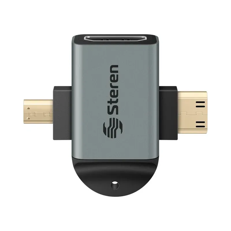 Adaptador mini / micro HDMI a HDMI Steren 203-840