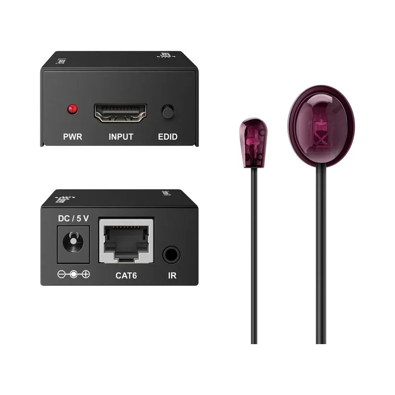 Extensor HDMI Full HD y de control remoto por cable UTP, de 60 m Steren 208-187