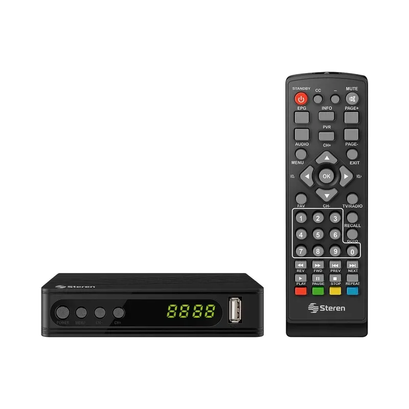 Decodificador de TV digital para canales HD Steren 208-900