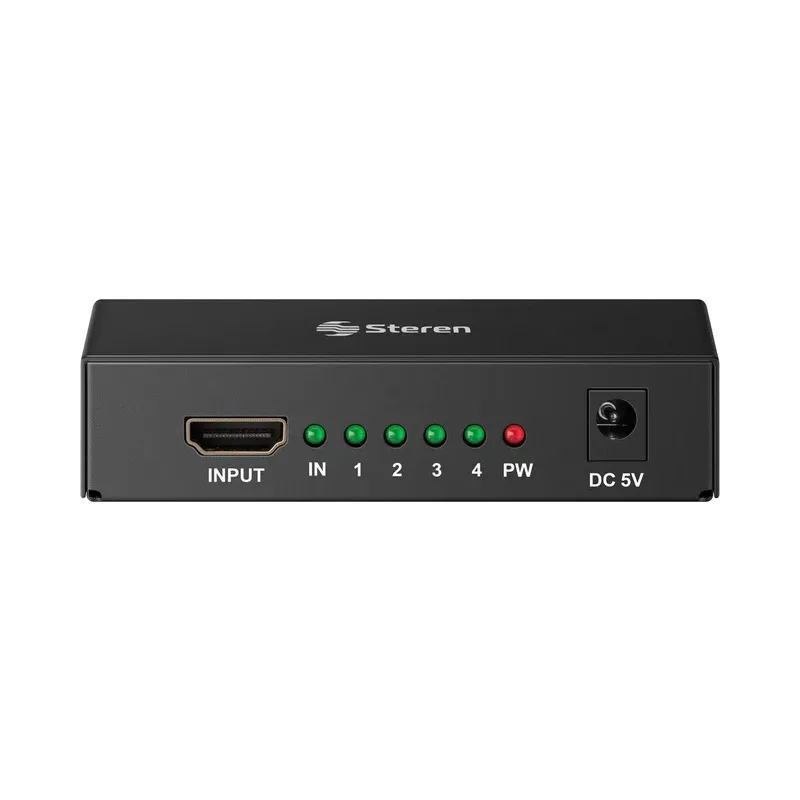 Splitter con amplificador HDMI Full HD de 4 salidas Steren BOS-304